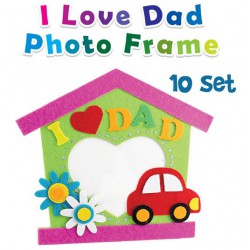 Felt Father's Day Photo Frame Pack of 10 Felt Father's Day Photo Frame Pack of 10